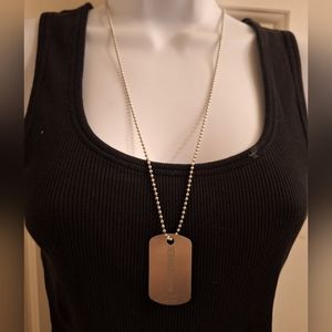 New Amsterdam Gin dog tag necklace